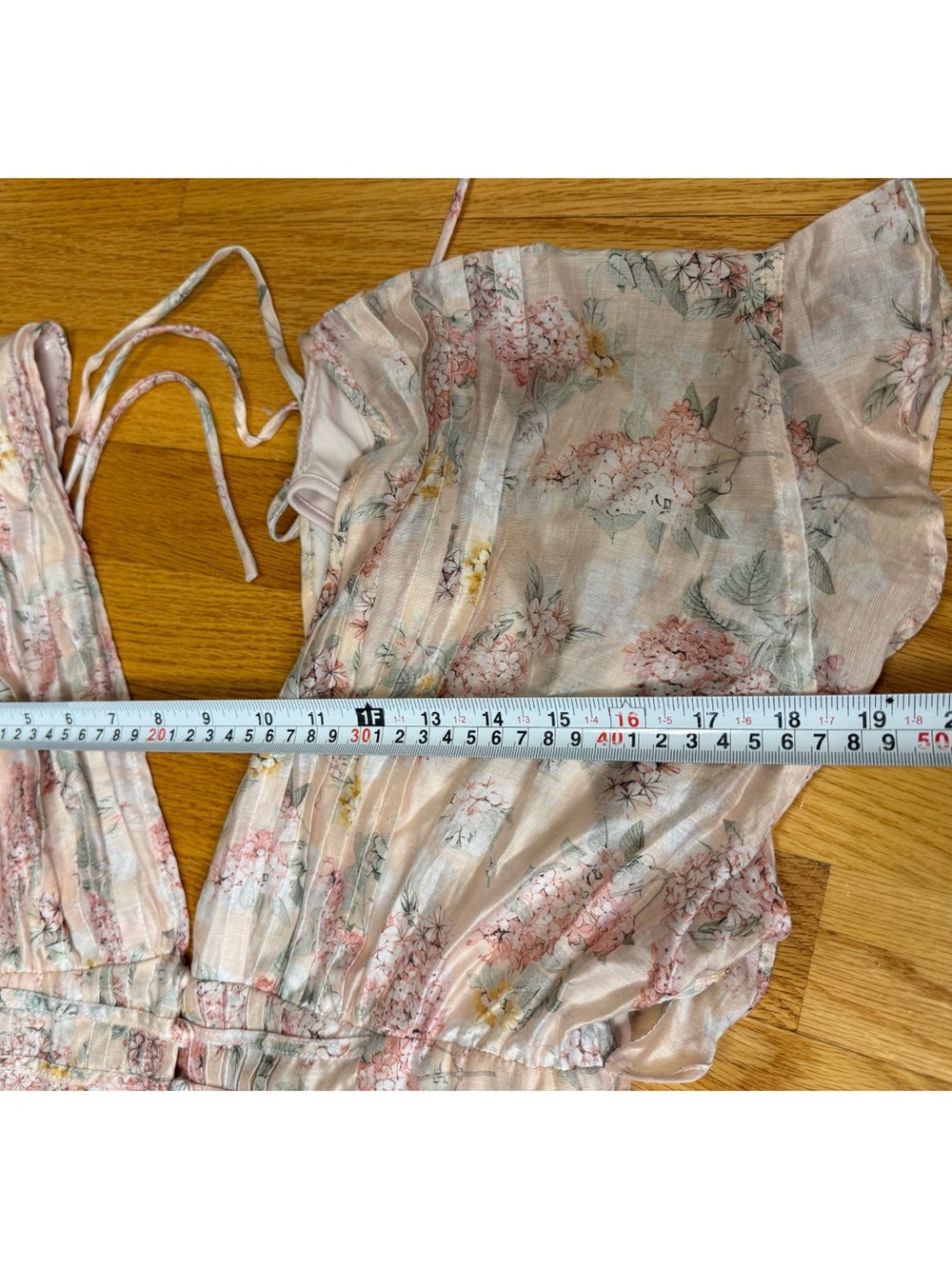 Lulu’s Easily in Love Blush Pink Floral Print Ruffled Tiered Mini Dress - Picture 7 of 8